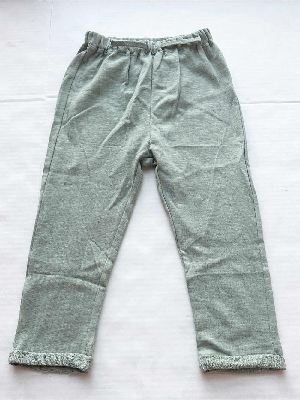 Organic Cotton New Turn Up
Pants In Sage green
NWOT